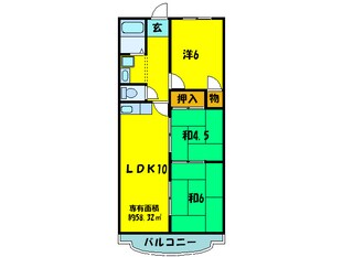 堀ハイツの物件間取画像